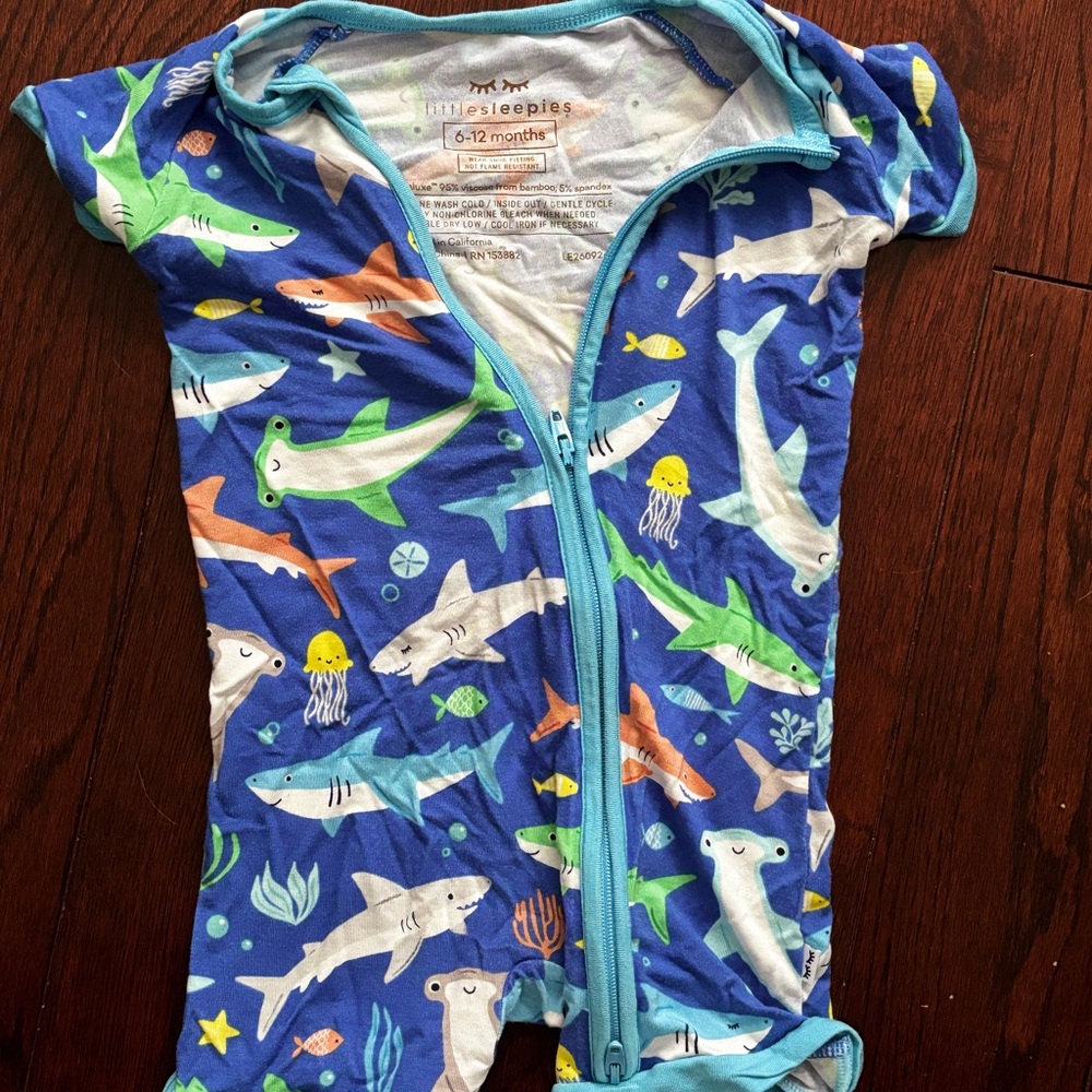 Little Sleepies Blue Ocean Adventure Pajama Set